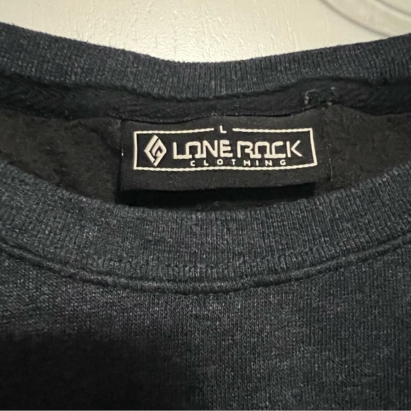 Lone Rock Carmel California Crew Neck Sweatshirt Size Large Navy Blue Graphic - Picture 4 of 6